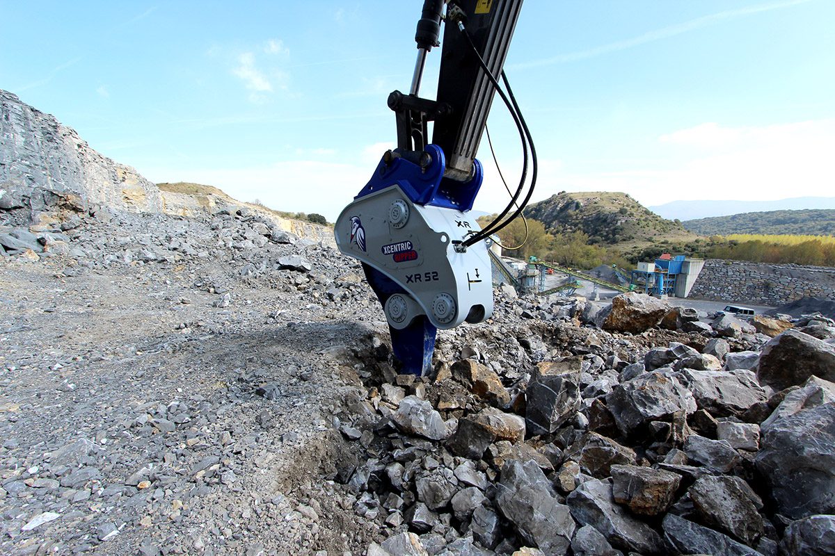 XCENTRIC RIPPER XR52 EXTRACTING HARD MATERIAL IN A QUARRY